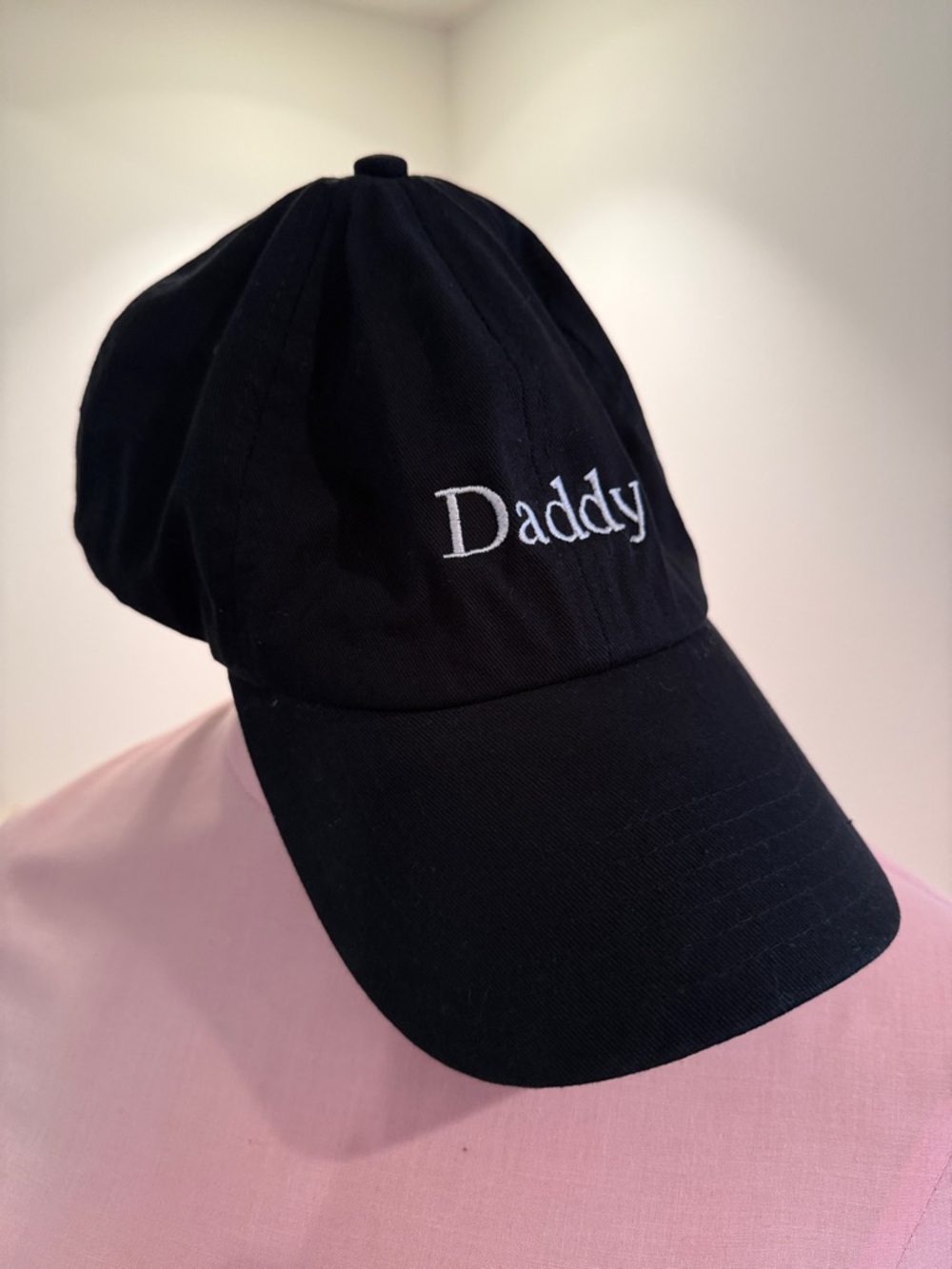Urban Outfitters Black Cap with White "Daddy" Script